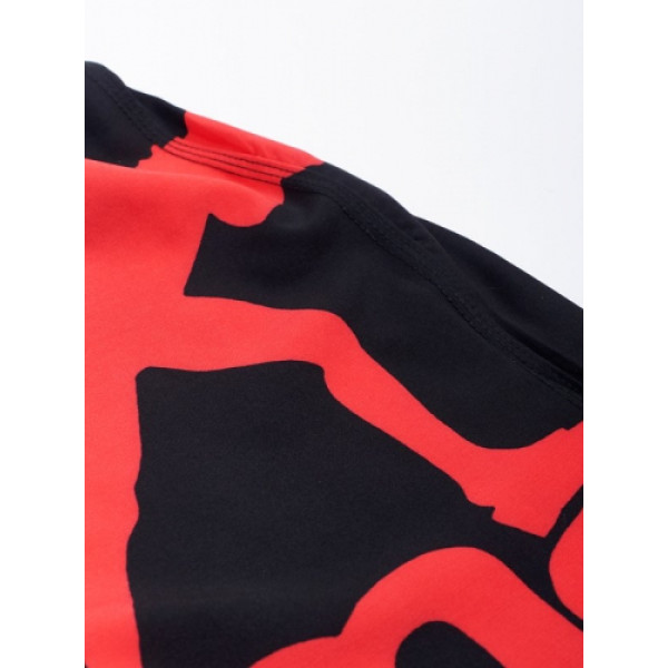 Шорти для MMA MANTO Logo Fight Shorts Black Red