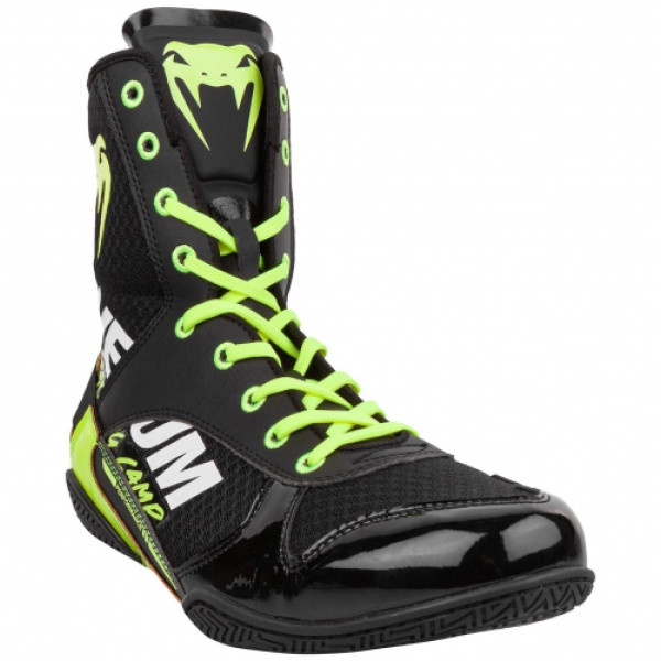 Боксерки Venum Elite VTC 2 Edition Boxing Shoes Black Neo Yellow