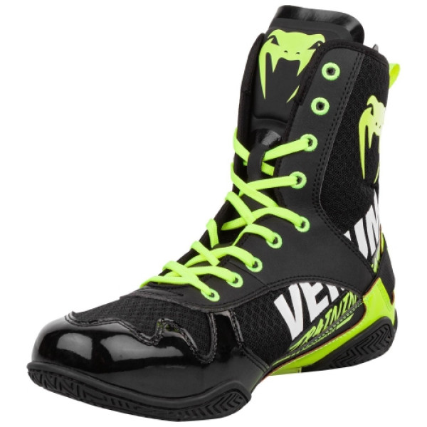 Боксерки Venum Elite VTC 2 Edition Boxing Shoes Black Neo Yellow