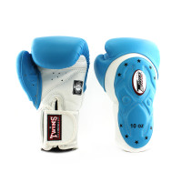 Боксерські рукавиці Twins Velcro Extra Design BGVL6-MK White Lightblue