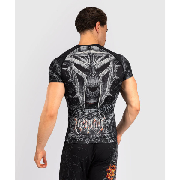 Рашгард Venum Gladiator 5.0 Men's Short Sleeve Rashguard Black Silver