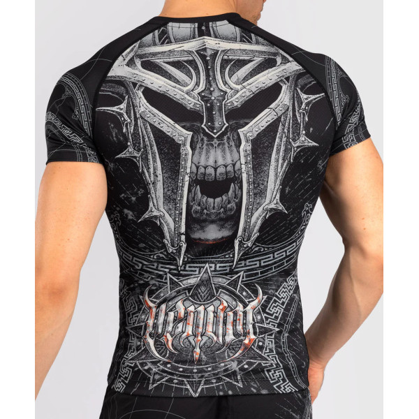 Рашгард Venum Gladiator 5.0 Men's Short Sleeve Rashguard Black Silver