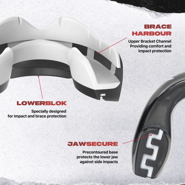 Капа для брекетів SafeJawz Ortho Series 'Fangz' Mouthguard for Braces Adult