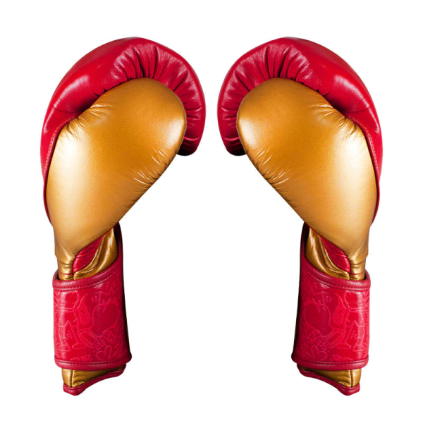 Боксерські рукавиці Cleto Reyes High Precision Leather Training Gloves Red Gold