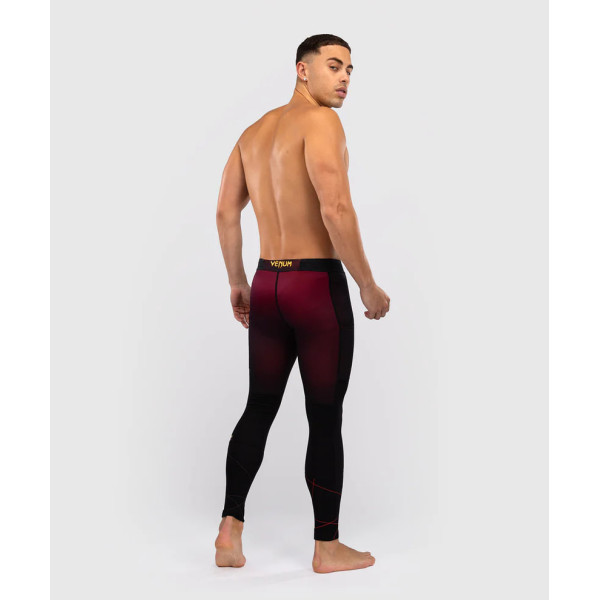 Компресійні штани Venum Tactical XT Spats - Black/Burgundy/Gold