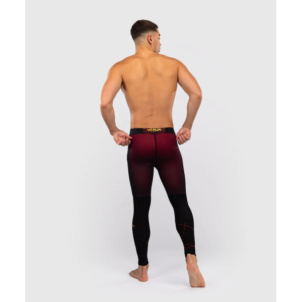 Компресійні штани Venum Tactical XT Spats - Black/Burgundy/Gold