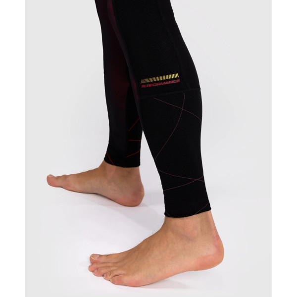 Компресійні штани Venum Tactical XT Spats - Black/Burgundy/Gold