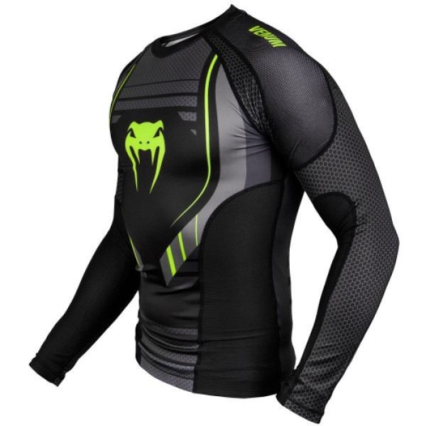 Рашгард Venum Technical 2.0 Rashguards Long Black Yellow