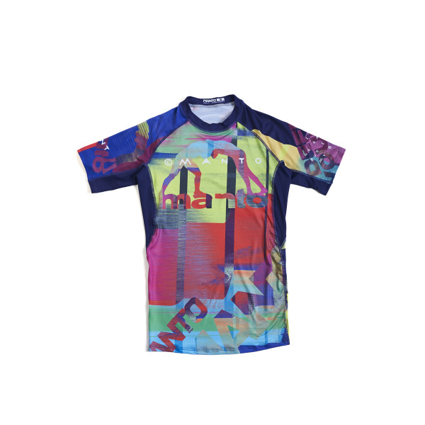 Рашгард з коротким рукавом MANTO Neon Abstract
