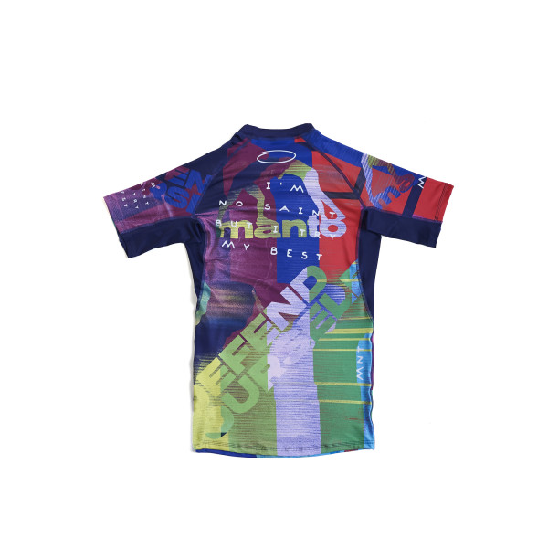 Рашгард з коротким рукавом MANTO Neon Abstract