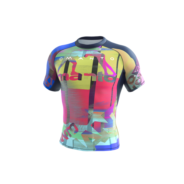 Рашгард з коротким рукавом MANTO Neon Abstract