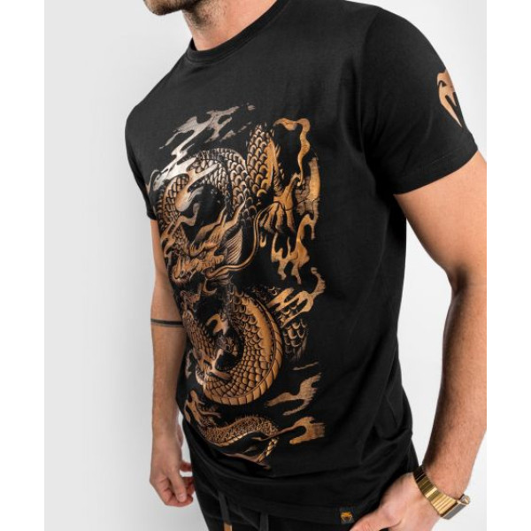 Футболка Venum Dragon's Flight T-Shirt Black Bronze