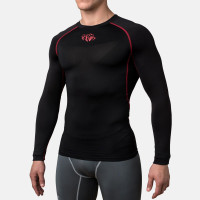Компресійна футболка Peresvit Air Motion Black Red Long Sleeve