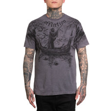 Футболка Affliction River Styx Charcoal Lava Wash