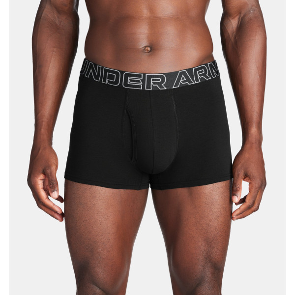 Труси чоловічі Under Armour Performance Cotton 3" 3 Pack Black Steel