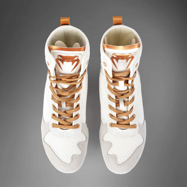 Боксерки Venum Elite Boxing Shoes White Gold