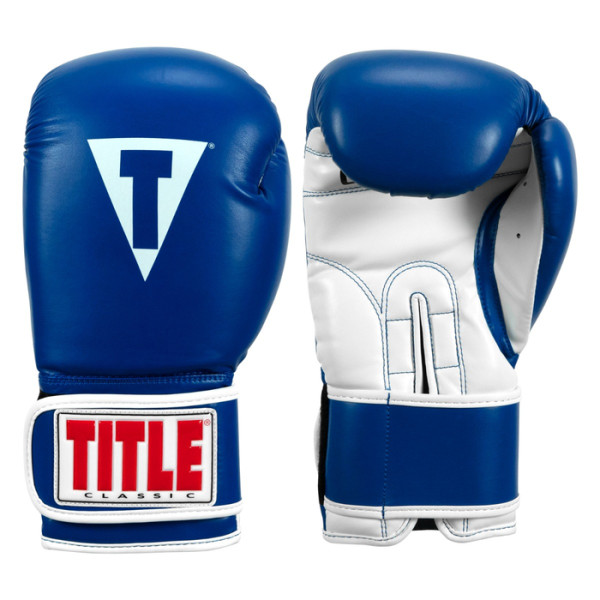Боксерські рукавиці Title Classic Pro Style Training Gloves 3.0 Blue White