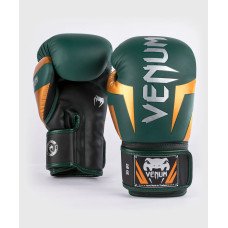 Боксерські рукавички Venum Elite Boxing Gloves - Green Bronze Silver