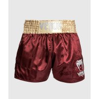 Шорти для тайського боксу Venum Muay Thaï Short Classic Burgundy Gold White