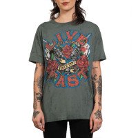Жіноча футболка Affliction Love Gun Sage Leaf