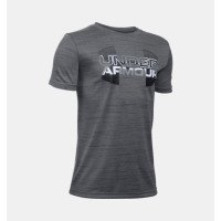 Дитяча футболка Under Armour Big Logo Hybrid Grey