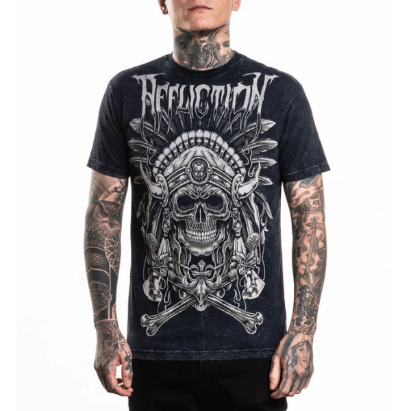 Футболка Affliction Silent Rain Tee Reversible