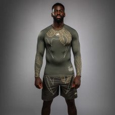 Рашгард Venum Serpenti Long Sleeve Rashguard Khaki Bronze Ivory