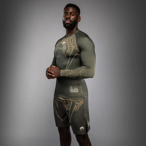 Рашгард Venum Serpenti Long Sleeve Rashguard Khaki Bronze Ivory