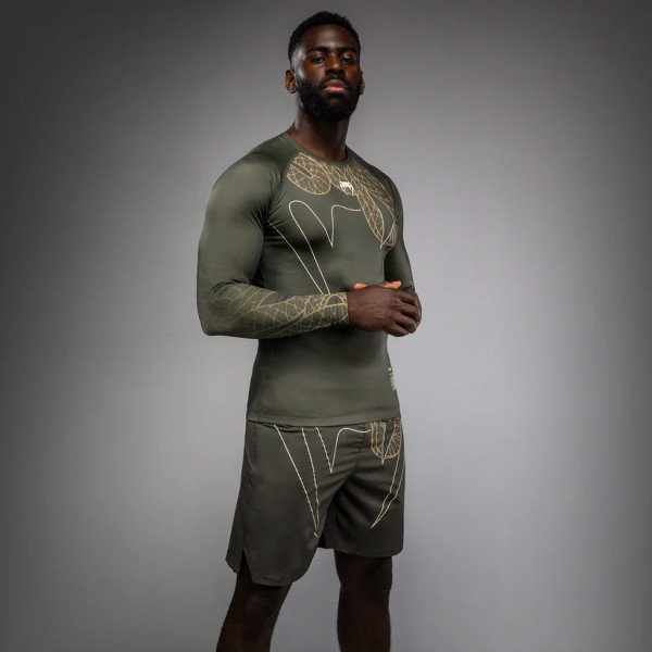 Рашгард Venum Serpenti Long Sleeve Rashguard Khaki Bronze Ivory