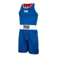 Боксерський сет TITLE Boxing Aerovent Elite Amateur Boxing Set 1 v. 2.0 Red Blue