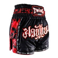 Шорти для тайського боксу Twins TBS-SK1 Skull Black