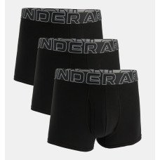 Труси чоловічі Under Armour Performance Cotton 3" 3 Pack Black Steel