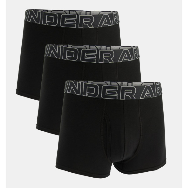 Труси чоловічі Under Armour Performance Cotton 3" 3 Pack Black Steel