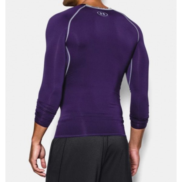 Компресійна футболка Under Armour HeatGear Compression Long Sleeve Stealth Purple