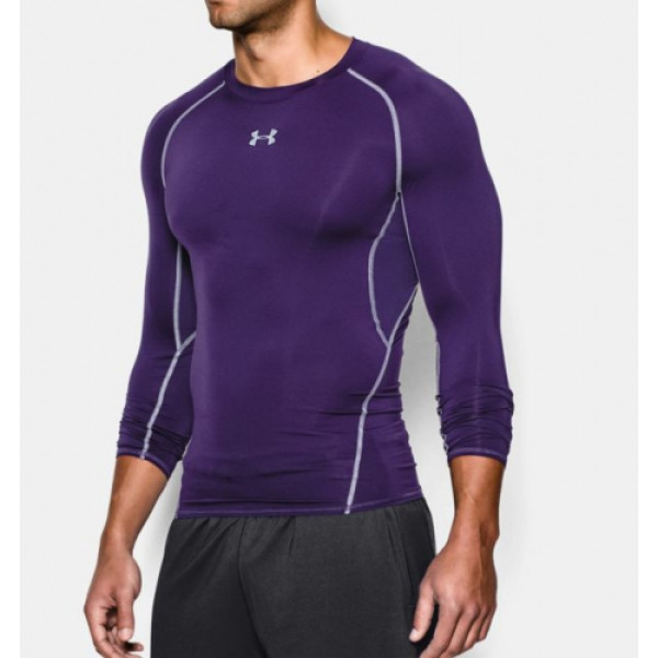 Компресійна футболка Under Armour HeatGear Compression Long Sleeve Stealth Purple