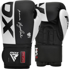 Боксерські рукавиці RDX F4 Boxing Gloves Hook & Loop White Black