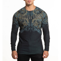 Двосторонній лонгслів Afflcition Over Exposure Black Trellis