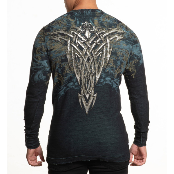 Двосторонній лонгслів Afflcition Over Exposure Black Trellis