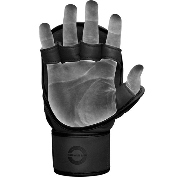 Рукавиці для MMA RDX F6 Kara Shooter Sparring Gloves Matte Black