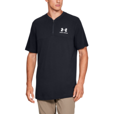 Футболка-поло Under Armour Sportstyle Track 1/2 Zip Black