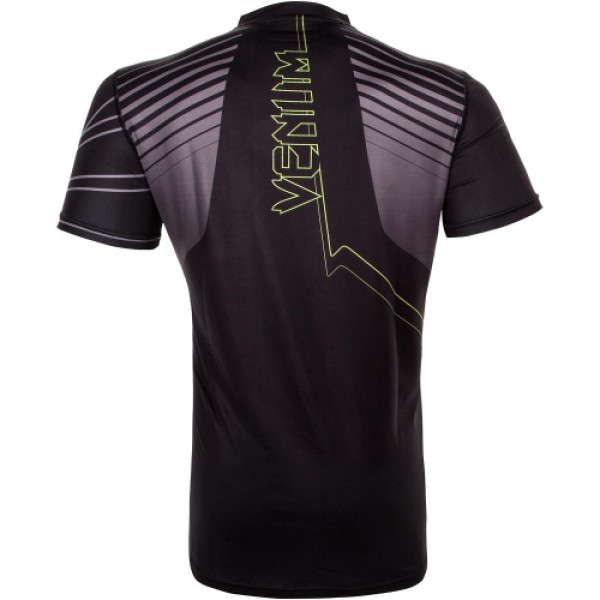 Футболка Venum Sharp 3.0 Dry Tech T-shirt Black Yellow