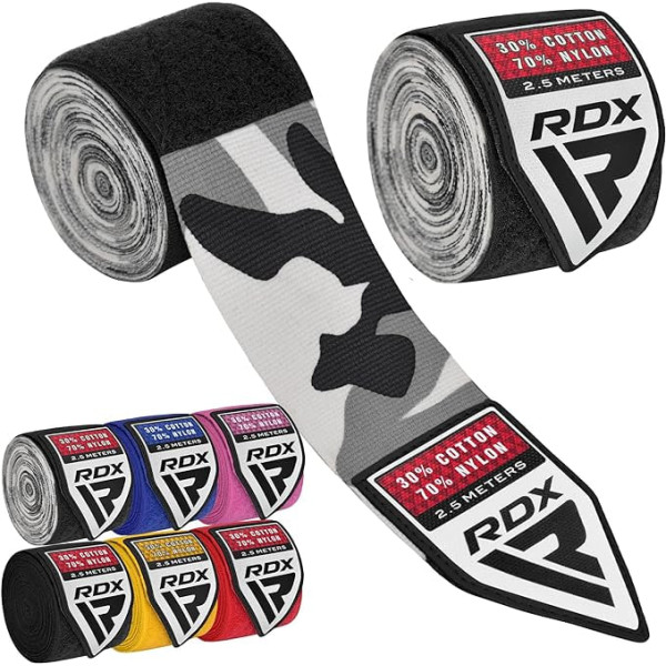 Бинти RDX Boxing Hand Wraps 2.5 Metter Camo Grey
