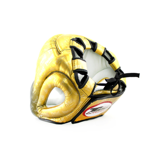 Боксерський шолом Twins FHGL3-TW1 Black-Gold