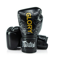 Боксерські рукавиці Fairtex X Glory Kickboxing Competition and Training Gloves BGVG3 Black Silver