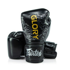 Боксерські рукавиці Fairtex X Glory Kickboxing Competition and Training Gloves BGVG3 Black Silver