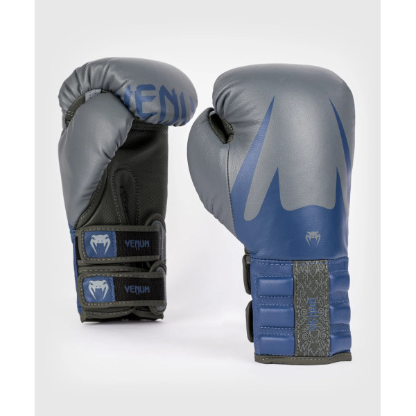 Боксерські рукавиці Venum Reverso Boxing Gloves - Storm Grey/Royal Blue