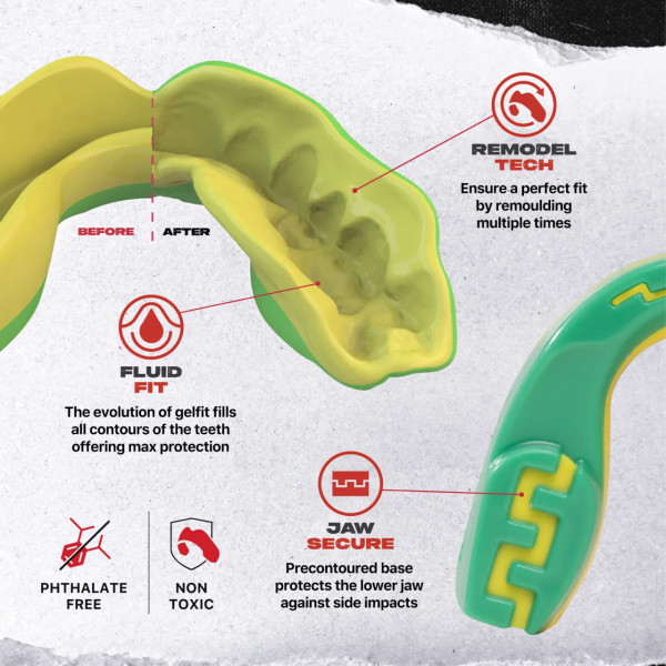 Капа SAFEJAWZ Extro Series Self-Fit 'Ogre' Mouthguard Senior