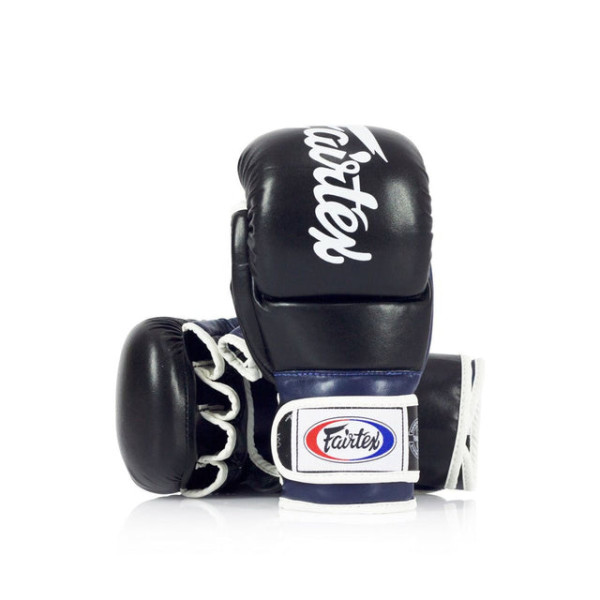 Рукавиці для ММА Fairtex FGV18 Super Sparring Gloves Black Blue