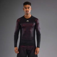 Рашгард Venum G-Fit Air Men's Long Sleeve Rashguard Deep Black Fire Red
