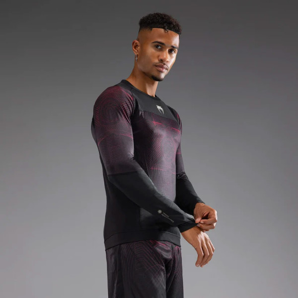 Рашгард Venum G-Fit Air Men's Long Sleeve Rashguard Deep Black Fire Red